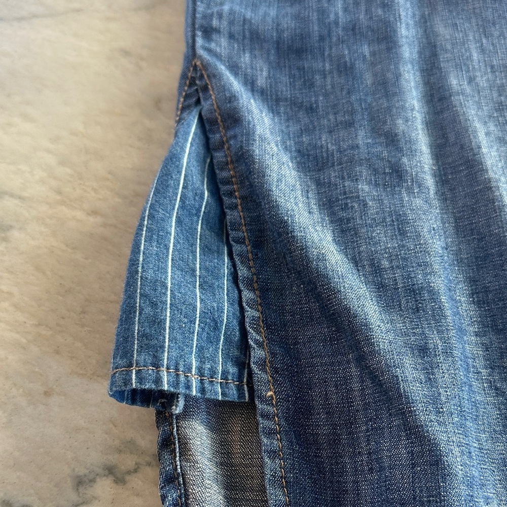 Double D Ranch Embroidered Denim Tunic Top - Picture 6 of 10